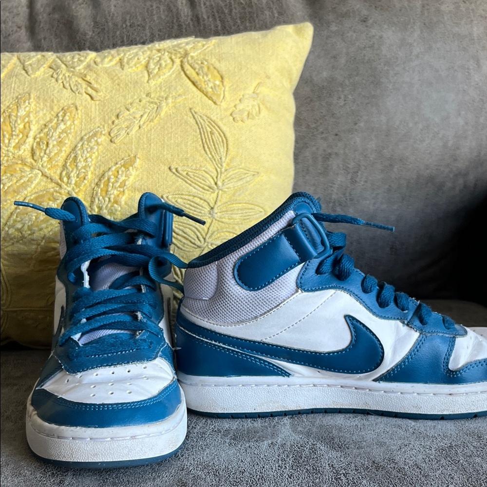 Kids Blue and White Sneakers